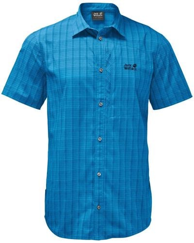 Jack Wolfskin Rays Stretch Vent Shirt - Blue