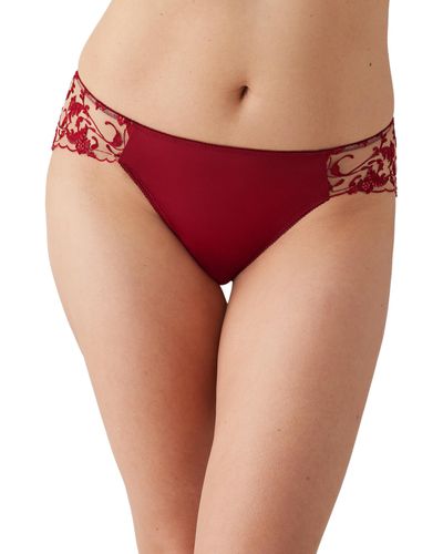 Wacoal Dramatic Interlude Bikini Panty - Red