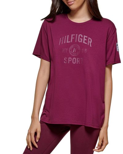 Tommy Hilfiger Performance Graphic T-shirt - Purple