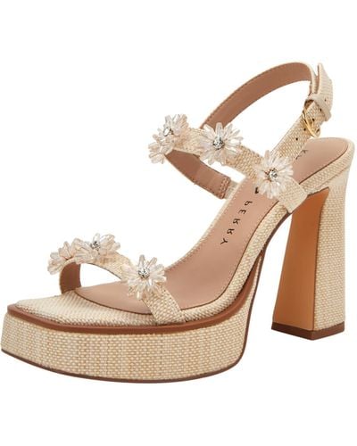Katy Perry The Steady Flower Sandal Heeled - Natural