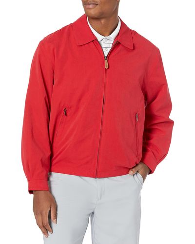 London Fog Auburn Zip-front Golf Jacket (regular & Big-tall Sizes), True Red, 2xl Big