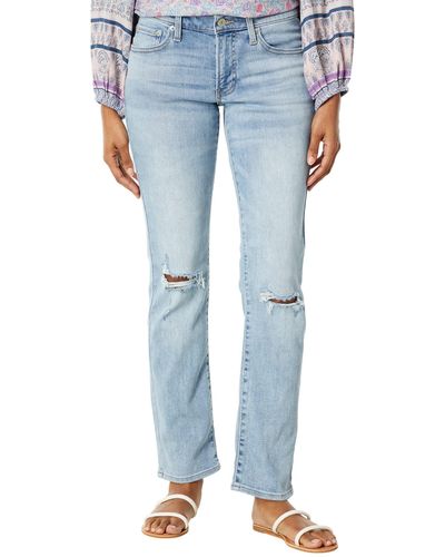 Lucky Brand Mid-rise Sweet Straight In Olancha Destructed - Blue