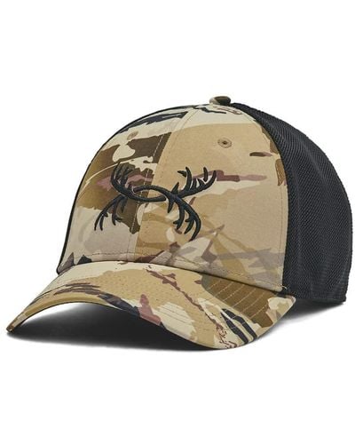 Under Armour Standard Outdoor Antler Trucker Hat, - Verde