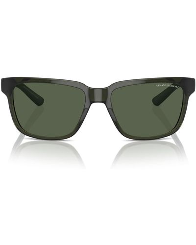 Emporio Armani A|x Armani Exchange Ax4026s Square Sunglasses - Green