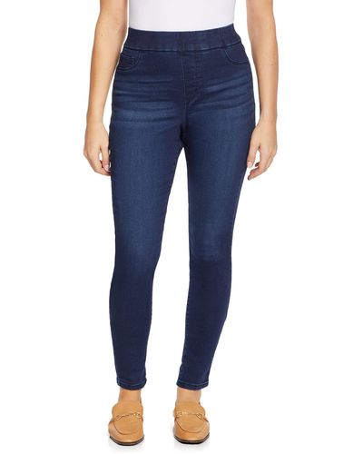 Nine West One Step Ready Pull On Jegging - Blue