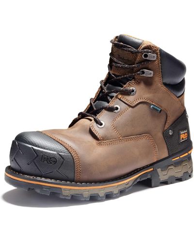 Timberland Boondock 6 Inch Composite Safety Toe Waterproof Industrial Work Boot - Brown