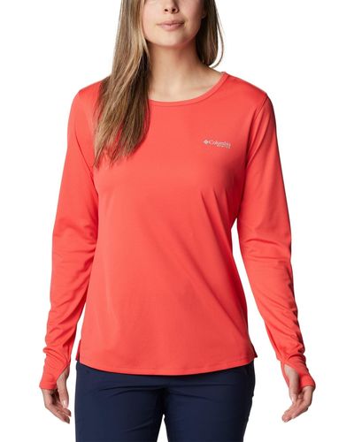 Columbia Skiff Guide Long Sleeve Knit - Red