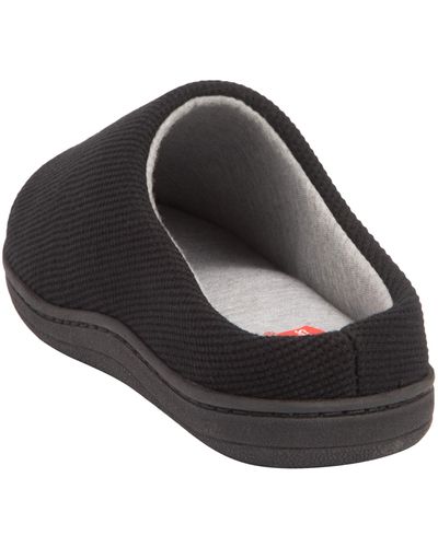 Hanes S Soft Waffle Knit Clog Slippers With Indoor/outdoor Sole - Black