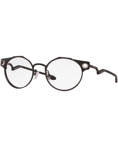 Oakley Ox5141 Deadbolt Round Prescription Eyeglass Frames - Black