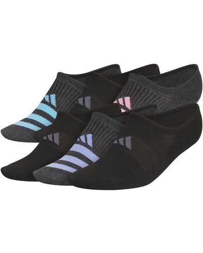 adidas Superlite 3.0 Super No Show Athletic Socks - Black