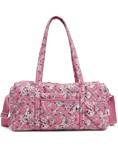 Vera Bradley Cotton Medium Travel Duffle Bag - Purple
