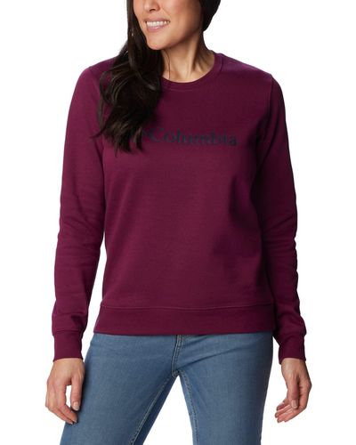 Columbia Trek Graphic Crew Sweater - Purple