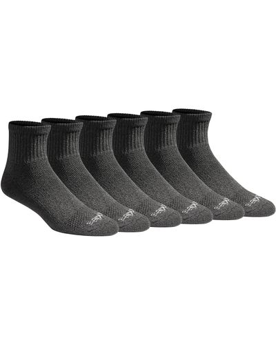 Dickies Big & Tall Dri-tech Moisture Control Quarter Socks Multipack - Black