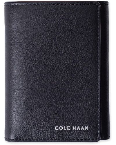 Cole Haan Rfid Trifold Wallet - Blue