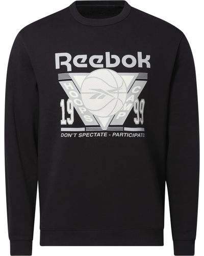 Reebok Basketball Crewneck Sweatshirt - Black