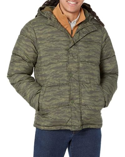 Amazon Essentials Heavyweight Hooded Puffer Coat - Green