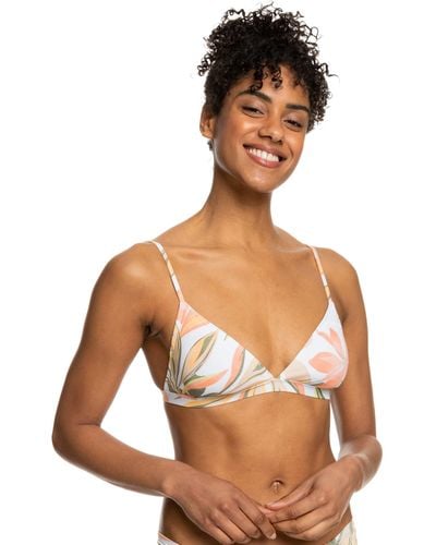Roxy Beach Classics Fixed Tri Bikini Top - White