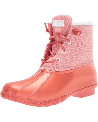 sperry pink boots