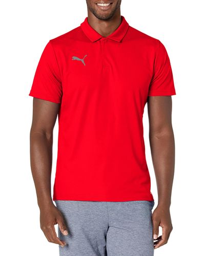 PUMA Teamliga Sideline Polo Shirt - Rot