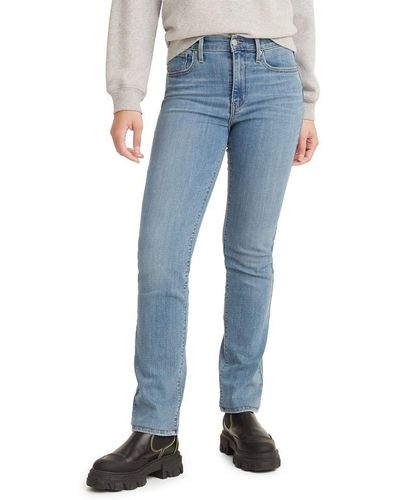 Levi's 724 High Rise Straight Jeans, - Blue