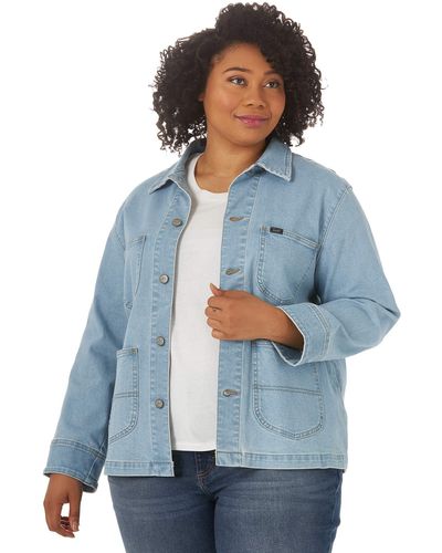 Agnes Orinda Women's Plus Size Classic Denim Frayed Washed Jean Jackets Mid  Blue 4x : Target