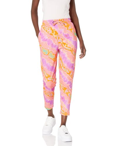 Kendall + Kylie Kendall + Kylie Relaxed Crop Sweatpants - Pink