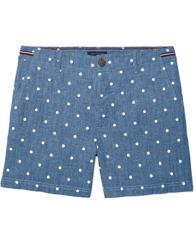 Tommy Hilfiger Adaptive Shorts With Magnetic Fly - Blue