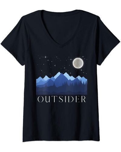 Nike S Outsider V-neck T-shirt - Black