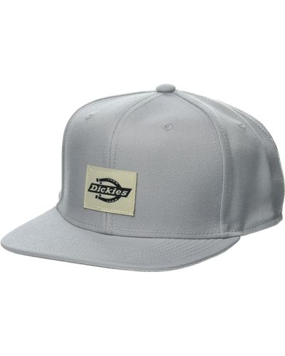 Dickies Mid Pro Flat Brim Hat Gray - Metallic