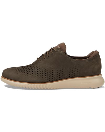 Cole Haan 2.zerogrand Laser Wing Tip Oxford Lined - Black