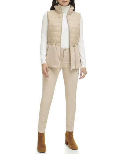 Calvin Klein Quilted Faux Wool Sportswear - Natural