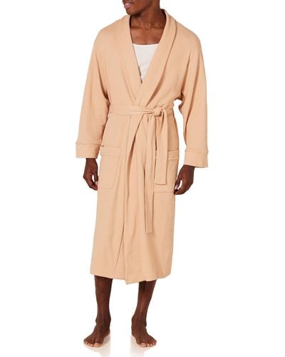 Amazon Essentials Robe de Chambre Gaufrée Légère - Neutre