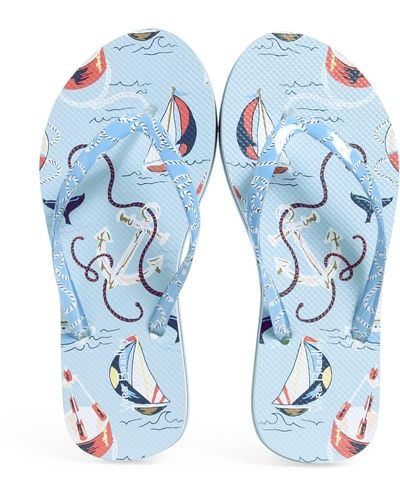 Vera Bradley Flip Flops - Blue