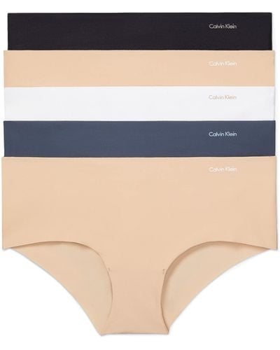 Calvin Klein Invisibles Seamless Hipster Panties in White