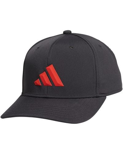 adidas Three Bar Structured Snapback Adjustable Fit Hat 2.0 - Blue