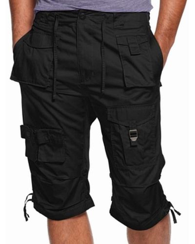 Sean John Shorts, Classic Flight Cargo Shorts - Black