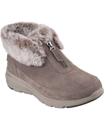 Skechers On-the-go Glacial Ultra-sweet Vibes Ankle Boot - Gray