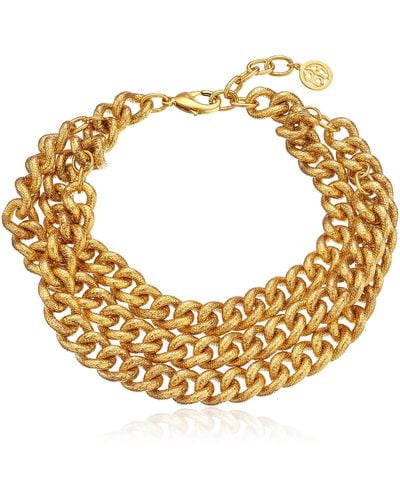Ben-Amun Multi-layer Chain Necklace - Metallic