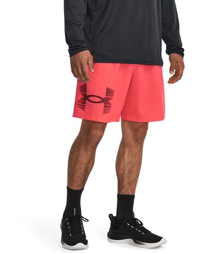 Under Armour Ua Woven Graphic Shorts - Red