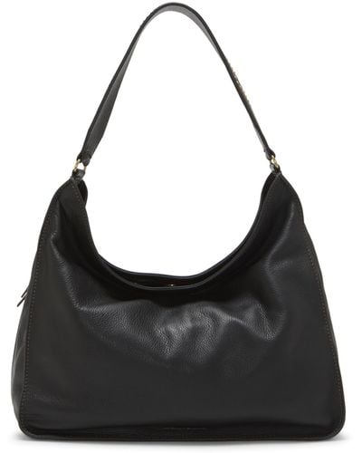 Lucky Brand Iris Leather Shoulder Handbag - Black