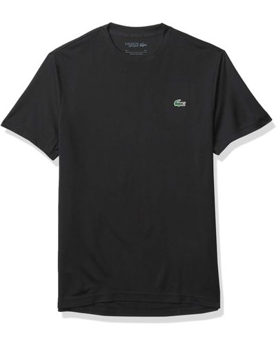 Lacoste Sport Short Sleeve Solid Ultra Dry T-shirt - Black