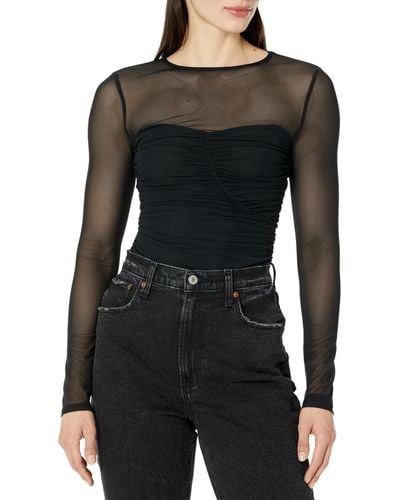 Guess Long Sleeve Brianne Bodysuit - Black