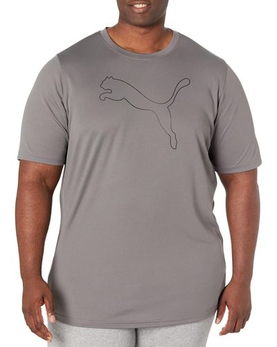 PUMA Big Tall Performance Cat Tee - Gray