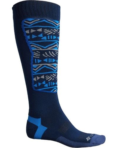 Columbia Sports Unisex Knee High Socks - 1 Pair - Blue
