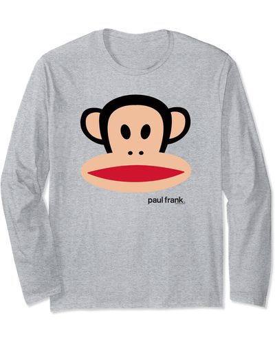Paul Frank Julius The Monkey Big Face Long Sleeve T-shirt - Blue