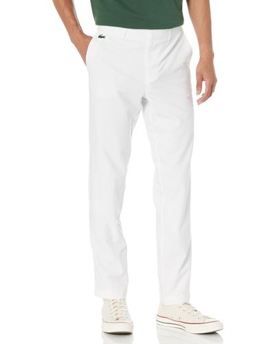 Lacoste Straighy Fit Chino Pants - White