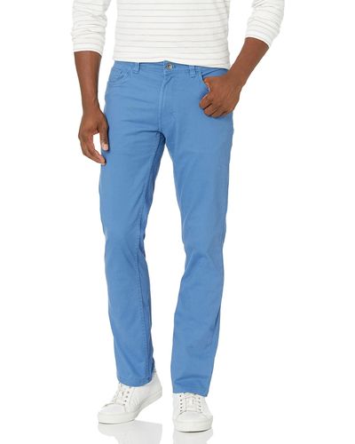 Izod Saltwater Stretch Flat-front Chino Pants - Blue