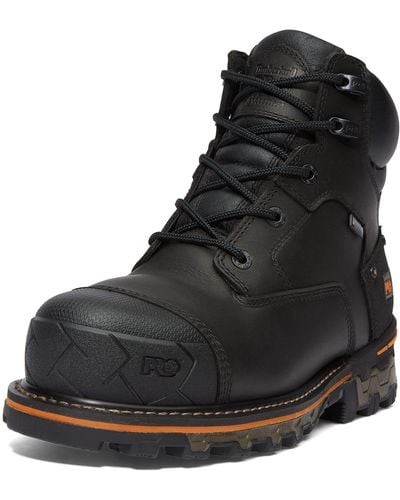 Timberland Boondock 6 Inch Composite Safety Toe Waterproof 6 Ct Wp - Black