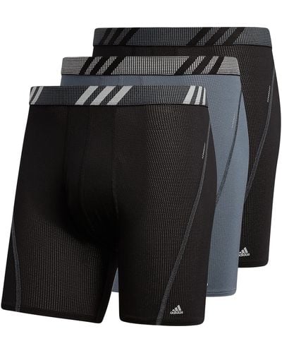 adidas Sport Performance Mesh 3-pack Boxer Brief - Black