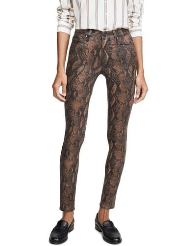 PAIGE Hoxton High Rise Ultra Skinny Jean - Brown